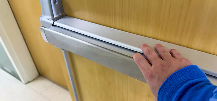 Installing a Push Bar on a Door Sandy